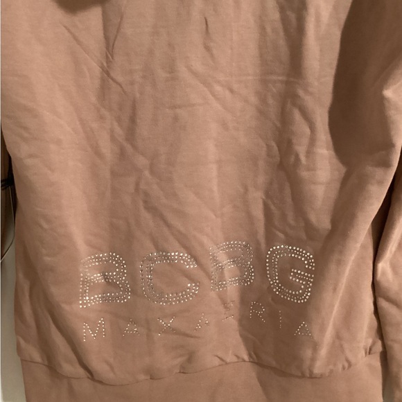 BCBGMaxAzria Beige Hoodie with Faux Fur Trim - Picture 14 of 16